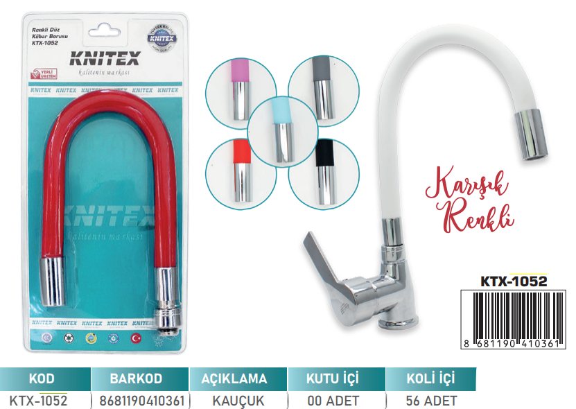 KNITEX-S-3 RENKLİ KÜBAR DÜZ VKM KTX-1052