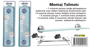 KNITEX-F15 METAL KROM ETAJER KTX-2133