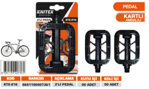 KNITEX-BİSİKLET PEDALI KARE KTX-816