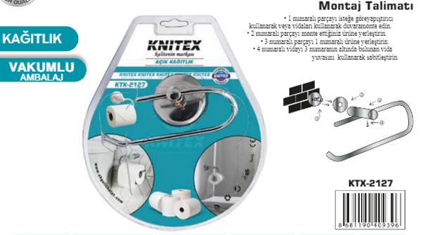 KNITEX-METAL AÇIK KAĞITLIK WC KTX-2127