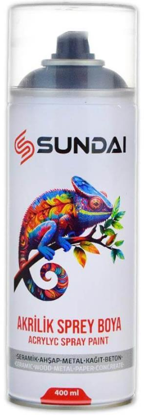 SUNDAI AKRİLİK SPREY BOYA 400ML PARLAK BEYAZ RAL9010 (12)