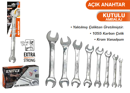 KNITEX-AÇIK AĞIZ ANAHTAR KALİTELİ 20*22 KTX-1088