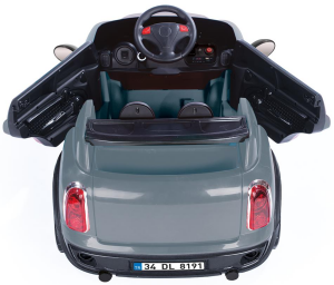 DOLU-RIDE ON 12V AKÜLÜ ARABA KUMANDALI GRİ