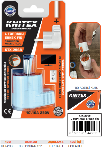 KNITEX-Z-4 L TOPRAKLI FİŞ
