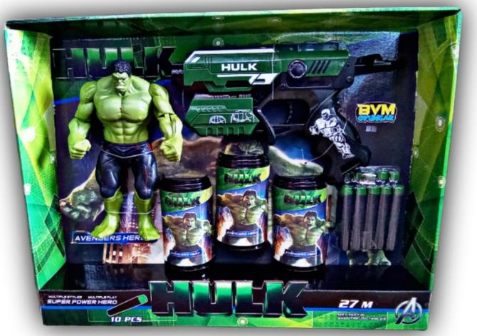 PJ-HEDEFLI HULK KARAKTERLI DART ATICI*24