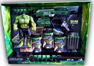 PJ-HEDEFLI HULK KARAKTERLI DART ATICI*24