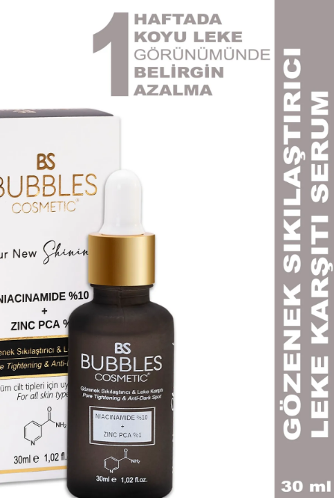 BS BUBBLES NIACINAMIDE + ÇİNKO SERUM