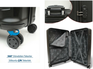 BUSINESS-NARDO GRİ 3 LÜ SET VALİZ