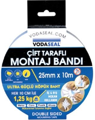 NM-VODASEAL ÇİFT TARAFLI MONTAJ BANDI 25X10 MT.